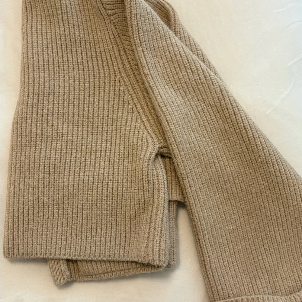 Zara Beige Ribbed Cardigan - Picture 4 of 4